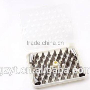 New cake decorating 56pcs stainless steel nozzles set