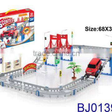 Hot New High Speed Electric Plastic Rail Car Toy Slot Car Set Toy photo-6