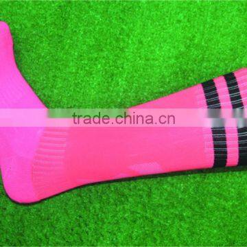 100% polyester grade original pink color cheap soccer socks                        
                                                Quality Choice