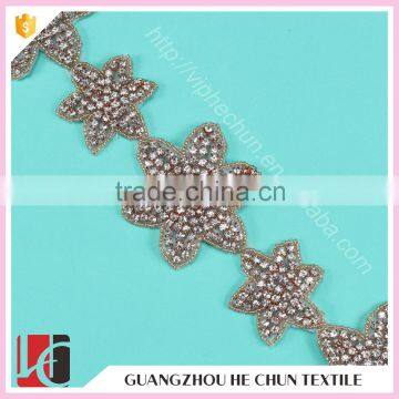 HC-4738-1 Hechun Star Shape Fashion Crystal Bridal Trim for Headband photo-2