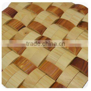 Interior modern faux indoor hand carved solid wood wall panel