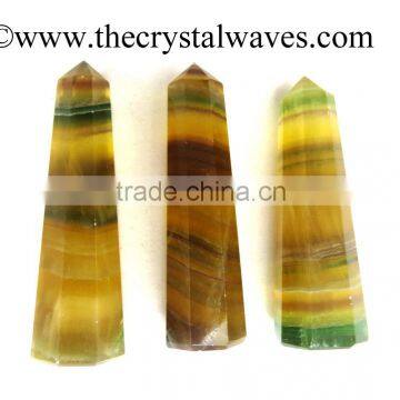 Fluorite wholesale Pencil 6 to 8 Facets Single Terminated Point Khambhat Gujarat India crystal waves