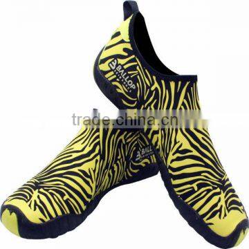 Aqua Shoes,water Shoes,surfing Shoes,WATER SPORTS, FITNESS, GYM, YOGA SHOES ---Ballop Zebra Yellow photo-2
