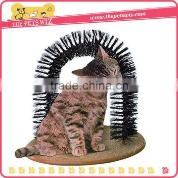 T0C06 Pet cat Groomer Brush Scratcher toy