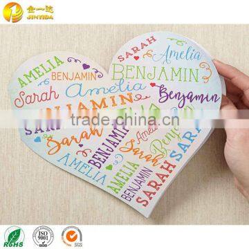 Wholesale Cheap Price Heart Shaped Teachers Day Greeting Card