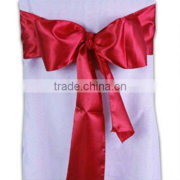 Red cheap satin chair sashes for weddings