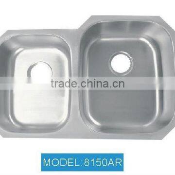 brushed satin finish undermount stainless steel kitchen sink