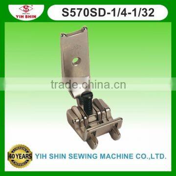 Industrial Sewing Machine Parts Sewing Accessories Brassiere Feet W/Guide Double Needle S570SD-1/4-1/32 Presser Feet