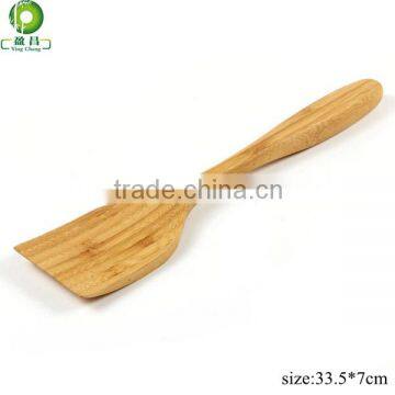 Bamboo Wooden slotted scoop scoop with holes