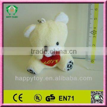 HI EN71 teddy bear mini plush animal keychain