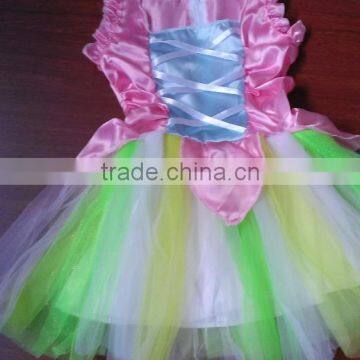 Carnival Party Pretty Princess Flower Girl Dance Dress Butterfly Wings Costume photo-3