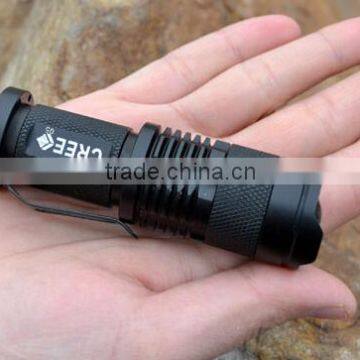 Hot Sale Rushed Camp Mini Led Flashlight Torch 7w 2000lm Cree q5 Adjustable Focus Zoom Light Lamp Free Shipping Wholesale Quality Choice photo-2