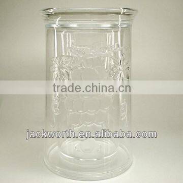 Acrylic Embossed Grape Iceless Wine Cooler