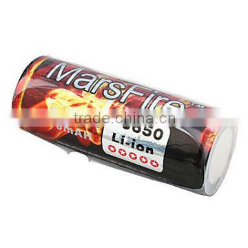 Marsfire 3.7v 5000 mah rechargeable 26650 battery with PCB protected