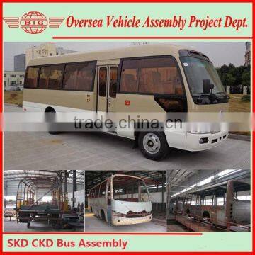 CKD/SKD Gasoline/ Diesel Coach Bus Assembly Project, Luxury Coach Bus for Sale