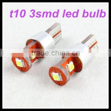 Auto Car Accessories 5050 3smd T10 Led Bulb Smd Canbus White W5w 194 Led Bulb T10