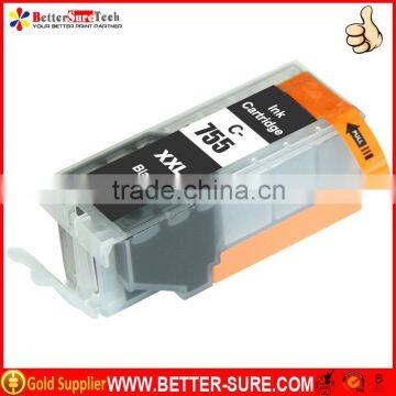 New compatible canon pgi 655 ink cartridge ink cartridge for pgi-755 xxl ink with OEM-level print effect