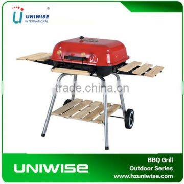 Outdoor Hamburger bbq Trolley Charcoal Grill