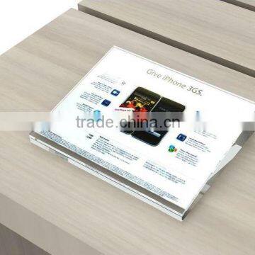 Acrylic price show stand for cell phone, tablet