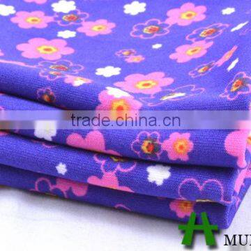 Shaoxing Textile Floral Pattern Printed Knitted Polyester DTY Fabric photo-6