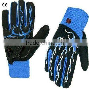 2012 newest and colorful heated bicycle gloves with LED lights