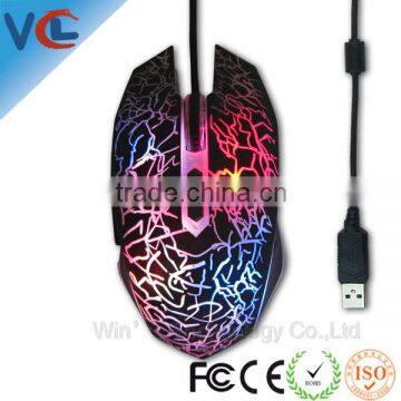 Optical Flashing High Quality Led Backlight 6D Gaming Wired Mouse