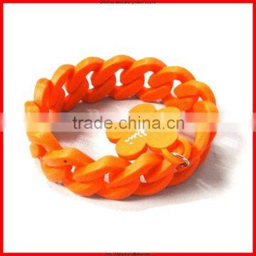 nice-looking silicone bracelet/silicone bangle with your own logo