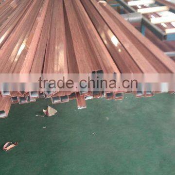 Wood-grain Aluminum profile for doors after powder coated