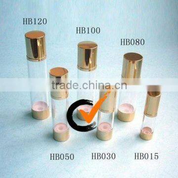 80ml Plastic Cosmetic Packages Airless Bottles Pumps