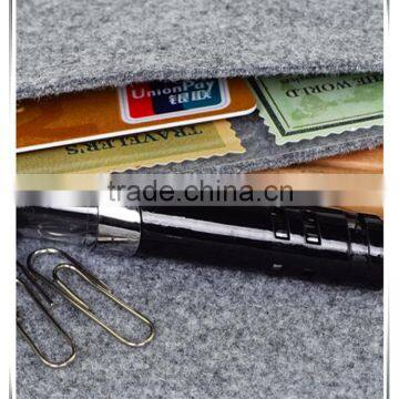 Hot Product Branded Best Quality Universal Felt Purple Pencil Case photo-6