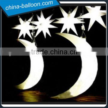 Inflatable star and moon light,inflatable half moon for Party decorations