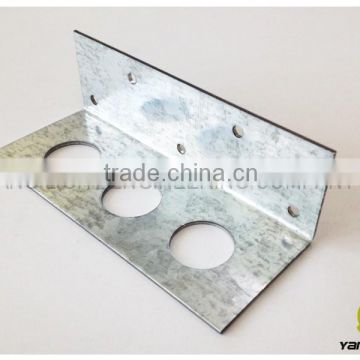 Taiwan Manufacturer Made OEM Carbon Steel Stamping plated L Shaped Steel wall shelf bracket