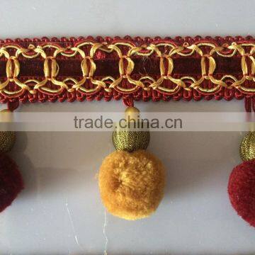 [YZLACE] Tassels Lace Curtains Wholesale 10100 photo-3