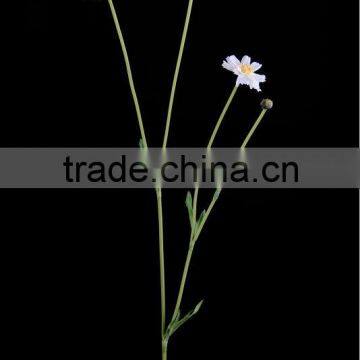 56cm Artificial Flower Daisy Spray x 2 w/3 Flrs, 1 Bud & 4 Lvs