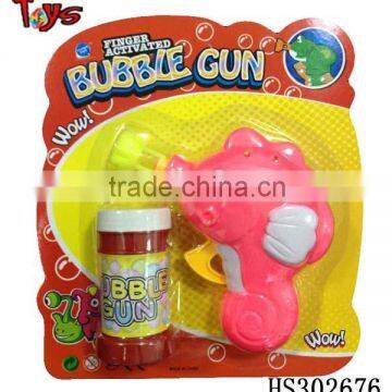 promotional non-toxic fish bubble gun toy