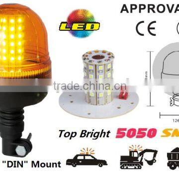 E-MARK SMD Flash Warning Light,ECE MARK 5050 SMD Super Warning Beacon (SR-BL-505S-8) Flexible DIN Mount LED Beacons, 3 Functions