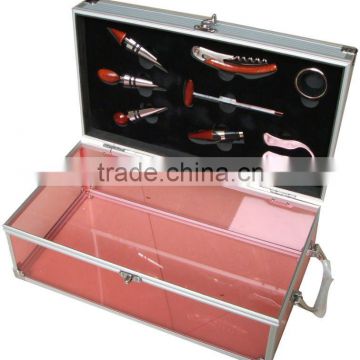 Aluminium wine box with tools