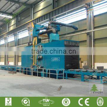 Roller Conveyor Steel Sheet Profile Shot Blasting Machine