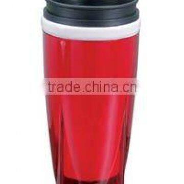 plastic travel mug