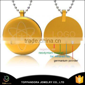 China wholesale latest design gold pendant men design health magnetic quantum pendant price in india