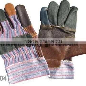 Furniture leataher rainbow color glove