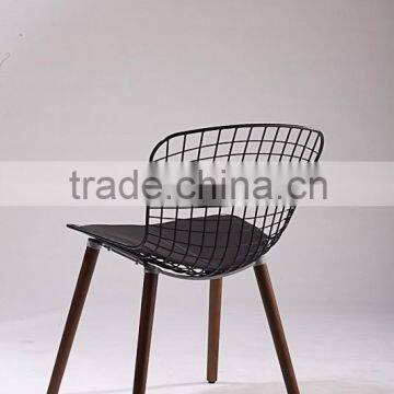 Bertoia Chair Wood Leg /metal Seat Chair With Solid Wood Leg /wire Chair photo-5