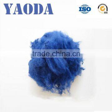 China manufacturer 1.5D X38mm dope dyed polyester staple fiber