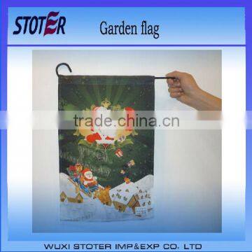 Santa Christmas Holiday Jolly Garden Flag