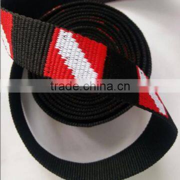 Cheap single side jacquard webbing custom ribbon polyester tape