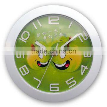 12 inch plastic wall hanging funny kids clock