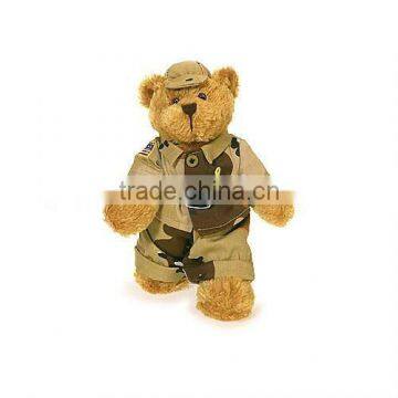 hot cute lovely army teddy bear