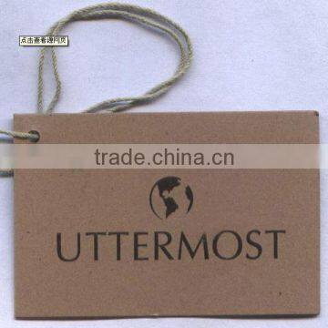 brown Paperboard tag with printing service