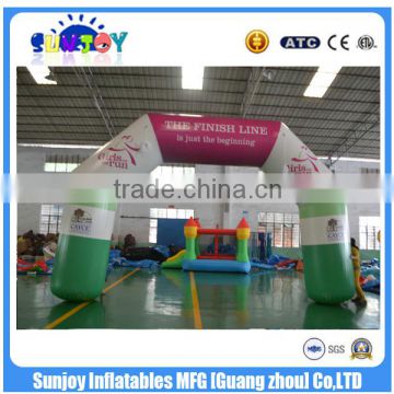 SUNJOY 2016 hot sale advertising inflatable arch, inflatable arch door, cheap arch door for sale