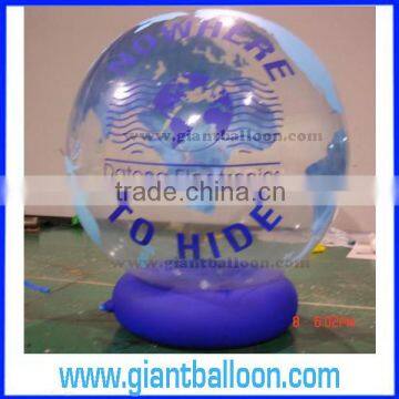 Clear Plastic Globe With Ring